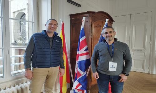 El profesor Javier Beserán en el centro Liceo Blanche de Castilla (Nante)